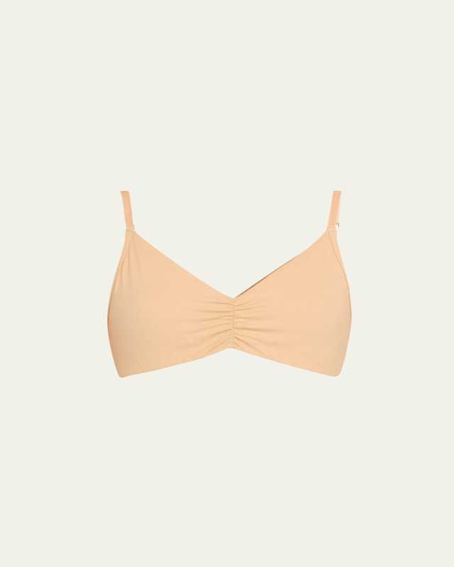 Shirred Cotton Bralett